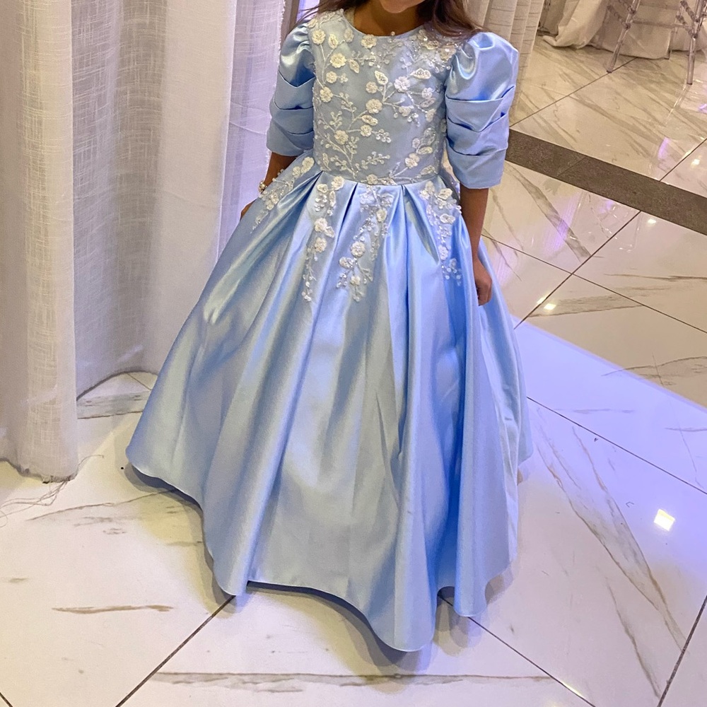 Elegant Blue Princess Dress for Kids